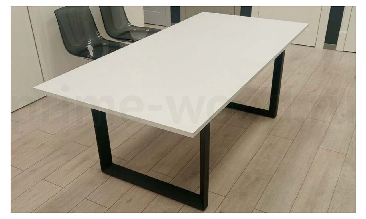 Стол переговорный ONIX 158x98x75 арт. O.MO-PRG-1.4 цвет: Белый Бриллиант - фото со сборки