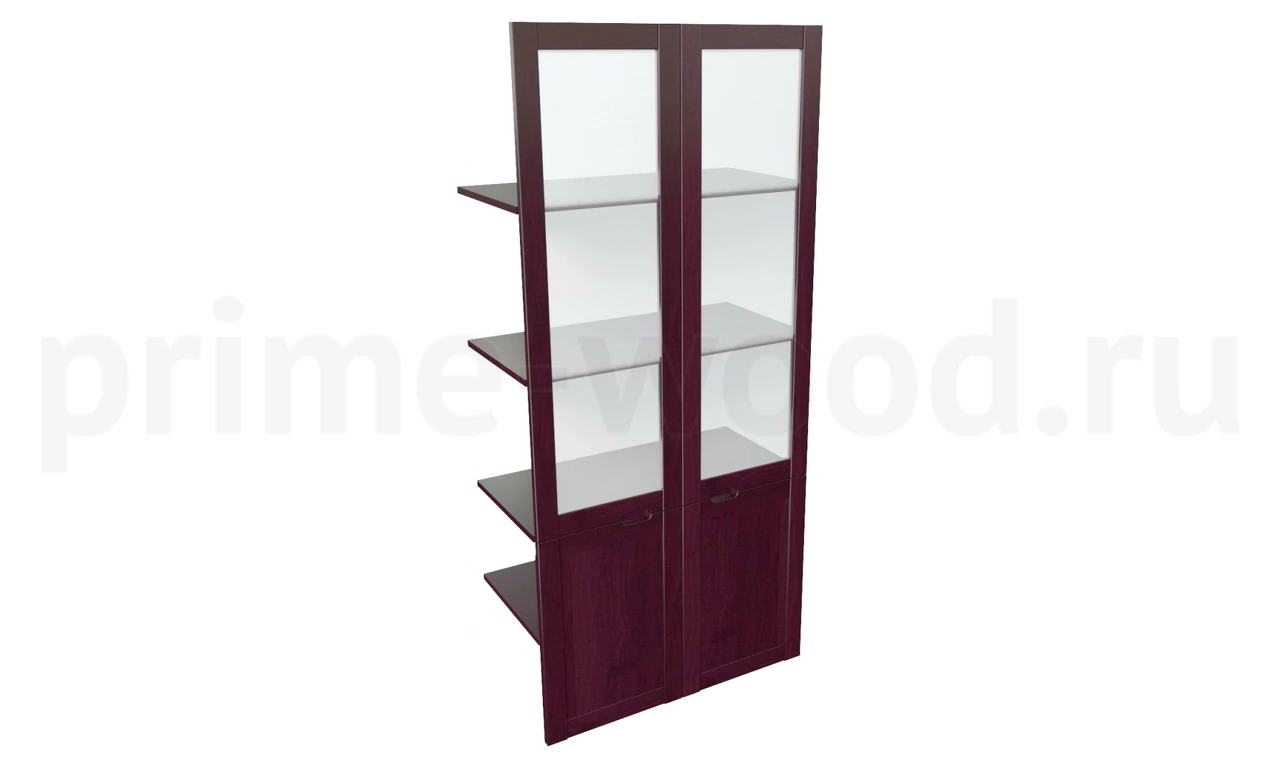 Наполнение двустворчатого шкафа со стеклом арт. 22551-sb - фото 3