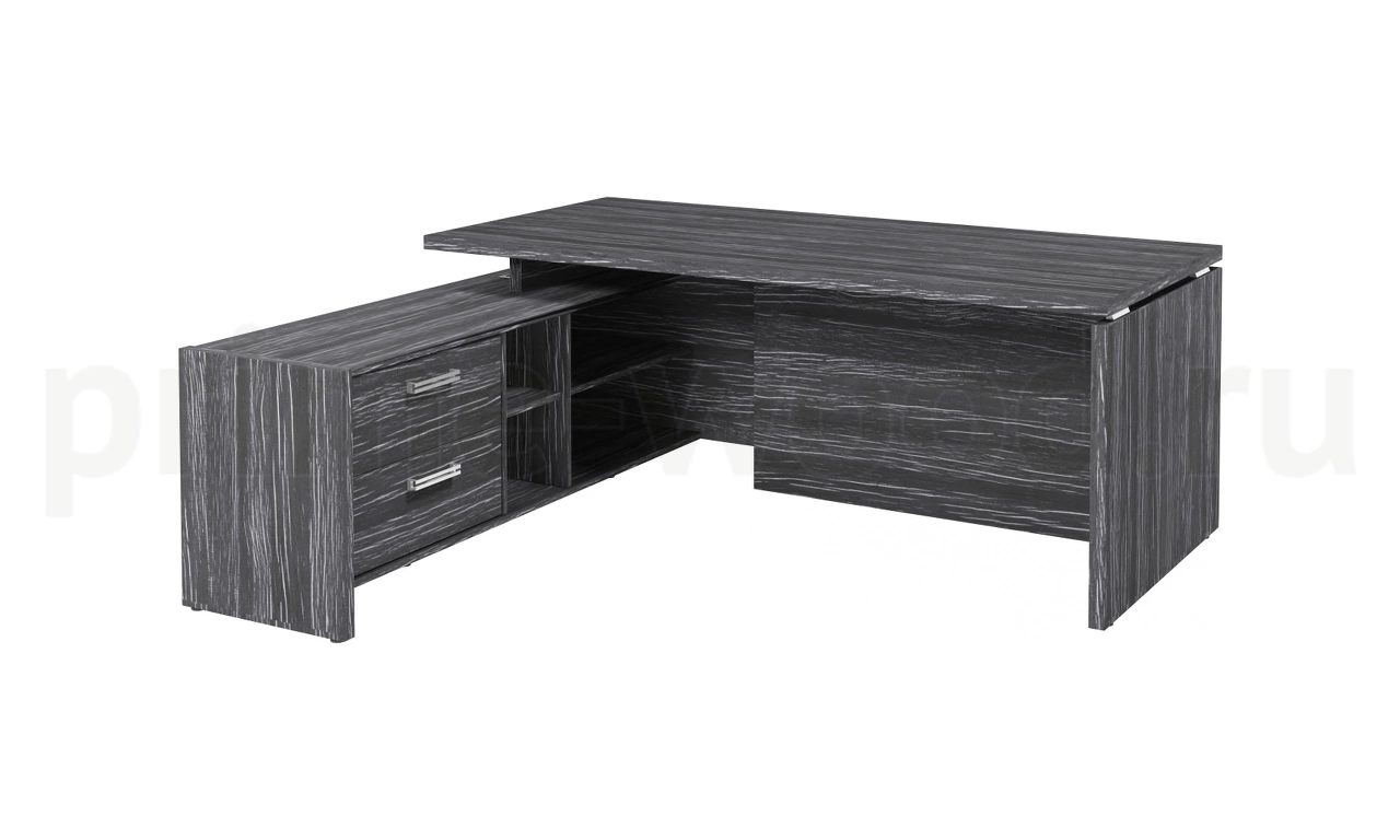 Стол руководителя с опорной тумбой левый арт. FB-119L.DD - фото 7