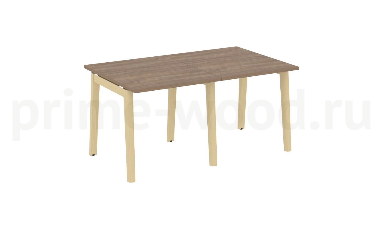 Стол переговорный (2 столешницы), опоры - массив дерева ONIX WOOD 156x98x75 - фото 3